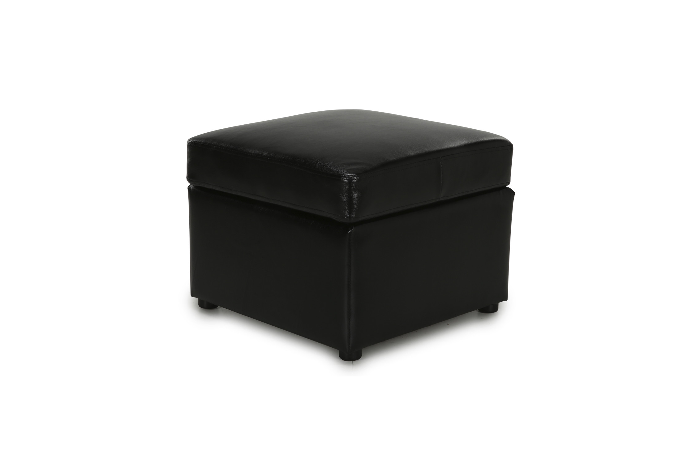 Пуф Квин экокожа черная
