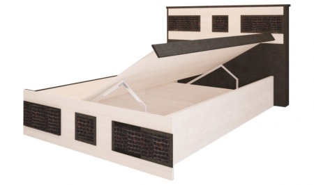 Кровать Конго 1200 Дуб Венге/Дуб Молочный