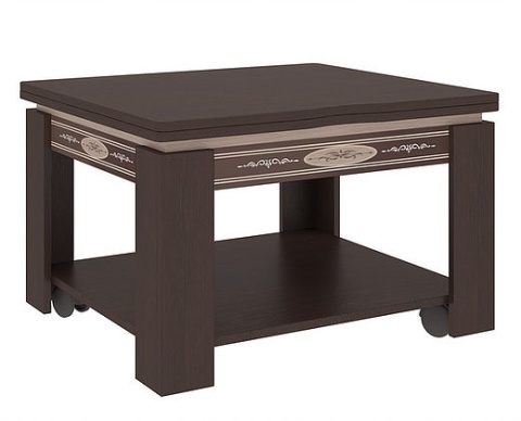 Стол Журнальный Раскладной Адам Венге/Дуб Беленый (Ш-620/1240 х В-414 х Г-700 мм)