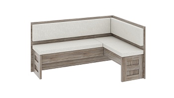 Скамья угловая «Норд» Дуб Сонома Трюфель/Крем